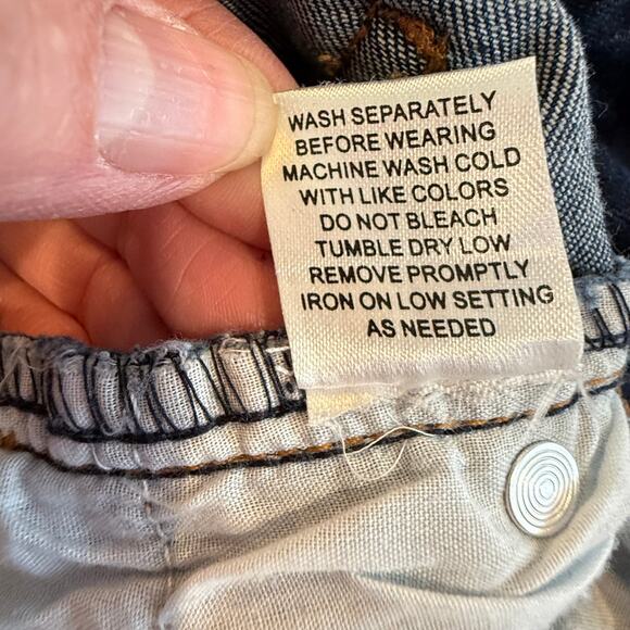 Elliott & Vine Boho Western Flare Jeans Sz 10 Fringe Hem Stretch Denim - Picture 5 of 11